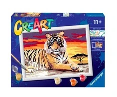 Ravensburger CreArt spalvinimo knygelė vaikams - Tigras