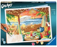 Ravensburger Tapyba pagal skaičius CreArt Cozy Cabana 20276 40x30cm