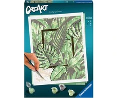 Tapymas pagal skaičius CreArt Calming Leaves 20272 Ravensburger 30x24cm