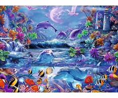 Ravensburger tamsoje šviečianti dėlionė „Mėnulio magija“, 500 det.
