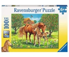 Ravensburger Dėlionė 100 vnt. - Arkliai ganykloje