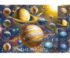 Ravensburger Dėlionė 100 vnt. - Planetos