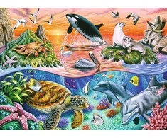 Ravensburger Dėlionė 100 vnt. - Vandenynas