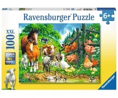 Ravensburger Dėlionė 100 vnt. - Kaimo gyvūnai