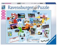 Ravensburger dėlionė „Kelionių po pasaulį prisiminimai“, 1000 det.