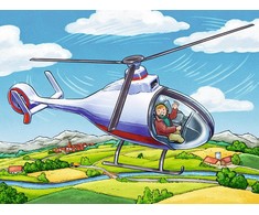 Ravensburger kubelių dėlionė „Mėgstamos transporto priemonės“, 12 kubelių