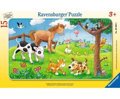 Ravensburger Dėlionė 15 vnt. - Mieli gyvūnai