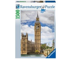 Ravensburger Dėlionė 1500 vnt. - Vestminsterio laikrodžio bokštas su katinu (Big Ben)