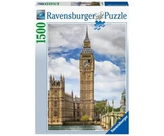 Ravensburger Dėlionė 1500 vnt. - Vestminsterio laikrodžio bokštas su katinu (Big Ben)