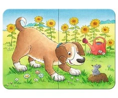 Ravensburger Dėlionė 2/4/6/8 vnt. - Mieli gyvūnai