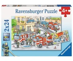 Ravensburger Dėlionė 2x24 vnt. - Didvyriai veiksme
