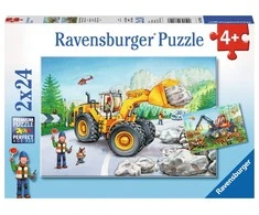 Ravensburger Dėlionė 2x24 vnt. - Traktoriai