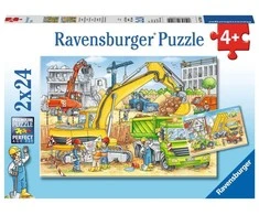 Ravensburger Dėlionė 2x24 vnt. - Statybų darbai