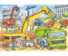 Ravensburger Dėlionė 2x24 vnt. - Statybų darbai