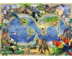 Ravensburger Dėlionė 300 vnt. - Laukinės gamtos pasaulis
