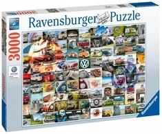 Ravensburger Dėlionė 3000 vnt. - 99 VW Kemperio nuotraukos