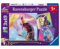 Ravensburger Dėlionė 3x49 vnt. - Vienaragio akademija