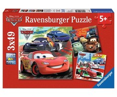 Ravensburger Dėlionė 3x49 vnt. - Lenktynių linksmybės
