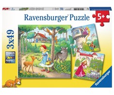Ravensburger Dėlionė 3x49 vnt. - Brolių Grimų pasakos