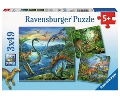 Ravensburger Dėlionė 3x49 vnt. - Dinozaurai