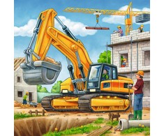 Ravensburger Dėlionė 3x49 vnt. - Statybos