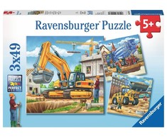 Ravensburger Dėlionė 3x49 vnt. - Statybos