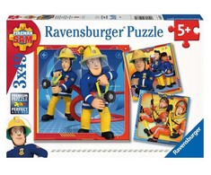 Ravensburger Dėlionė 3x49 vnt. - Ugniagesys Samas į pagalbą!