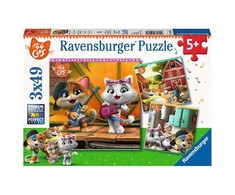 Puzzle 3X49 44 Cats - RAVENSBURGER dėlionė