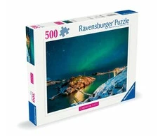 Ravensburger Dėlionė 500 vnt. - Šiaurės pašvaistė Bergsfjorde