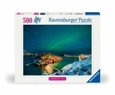 Ravensburger Dėlionė 500 vnt. - Šiaurės pašvaistė Bergsfjorde