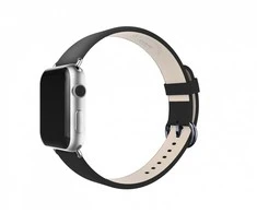 Išmaniojo laikrdodžio Apple odinis dirželis, Juodos spalvos, 38mm