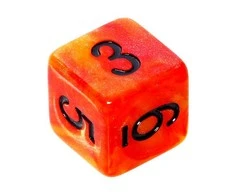 REBEL RPG kauliukų rinkinys – akrilas – saulėlydis