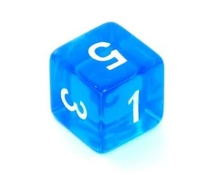 REBEL RPG kauliukų rinkinys - Crystal - Mėlyna