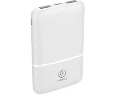 Rebeltec „Powerbank P5“ (5000 mAh 10 W), 10 W išėjimo galia užtikrina greitą ir stabilų suderinamų įrenginių įkrovimą, vienu metu galima įkrauti 3 įrenginius