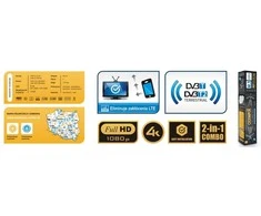 Red Eagle Opticum Antena DVB-T 1000+ LTE OLYMPIA COMBO Raudona Eagle (BX-1000)