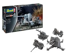 Revell 8,8 cm Flak 37 su Sd.Anh.202 1:72 plastikinis modelis 03325