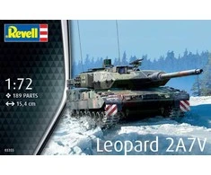 Revell Leopard 2A7V tanko modelis 1/72 – plastikinis surinkimo rinkinys