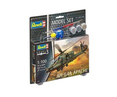 Revell AH-64A Apache 1/100 dovanų rinkinys su dažais ir klijais