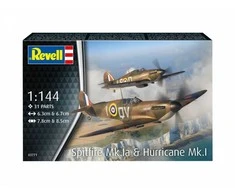 Revell 1/144 Supermarine Spitfire Mk.Ia &amp; Hurricane Mk.I plastikinis rinkinys