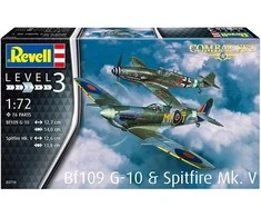 Revell kovinis rinkinys: Messerschmitt Bf 109G-10 &amp; Spitfire Mk.V 1/72 (03710)