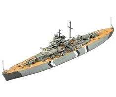 Revell Bismarck mūšinio laivo dovanų rinkinys 1:700 &amp; 1:1200 su dažais