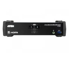 Aten | 2 prievadų USB 3.0 4K HDMI KVMP komutatorius su garso maišytuvo režimu | CS1822