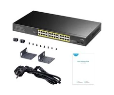 Šakotuvas Komutatorius - Cudy GS1028PS2 24-uostis Gigabit PoE Juodas
