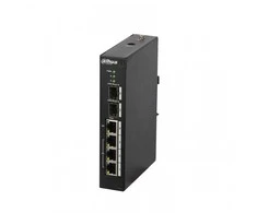 Šakotuvas Dahua Technology PFS3206-4P-96 tinklo komutatorius Valdomas L2 Fast Ethernet (10/100) Juoda Maitinimas per Eternetą (PoE)