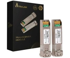 Šakotuvas Extralink SFP28 25G modulis, 2 vnt., 25Gbps, LC/UPC Duplex, 1310nm, 10km, vienmodis, DOM