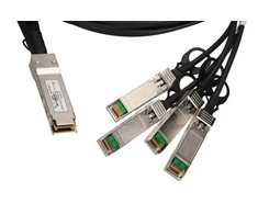 Šakotuvas Extralink QSFP+ DAC | QSFP+ kabelis | DAC, 40Gbps iki 4x 10Gbps 3m, 30AWG