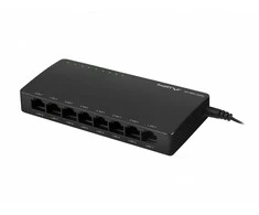 Šakotuvas LANBERG jungiklis DSP2-1008-12V 8 prievadų 1Gbps 12v