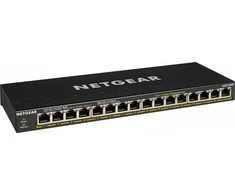 Šakotuvas Netgear GS316P Ne-valdomas Gigabit Ethernet (10/100/1000) Juoda Maitinimas per Eternetą (PoE)