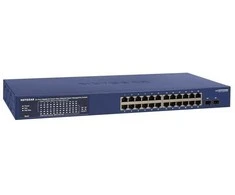 Šakotuvas NETGEAR 24 prievadų GE PoE+ Smart Managed Pro Switch GS724TP