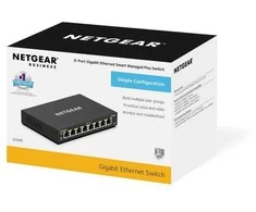 Šakotuvas Netgear GS308E 8-PORT PLUS SWITCH - UNMANAGED PLUS GIGABIT ETHERNET